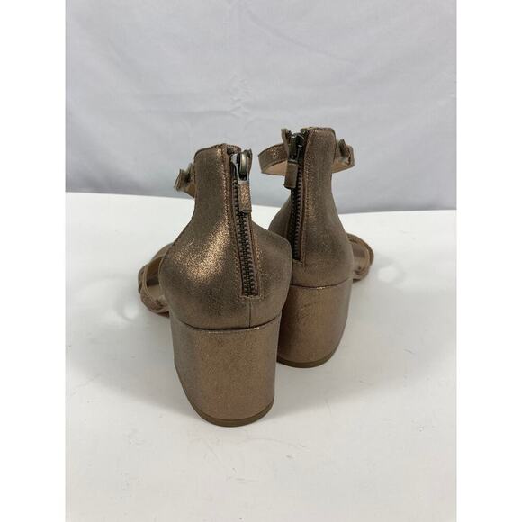 Eileen Fisher Noni Strappy Sandal Gold Size 11 - Picture 4 of 5